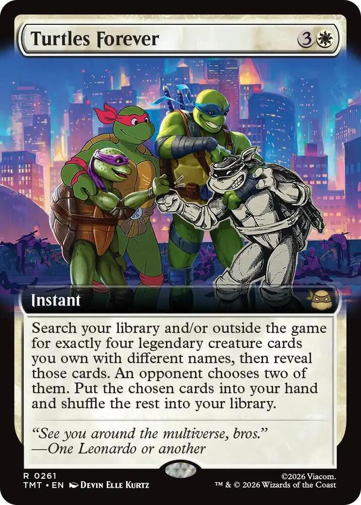 Turtles Forever Extended Art 261/260 (Teenage Mutant Ninja Turtles) 
