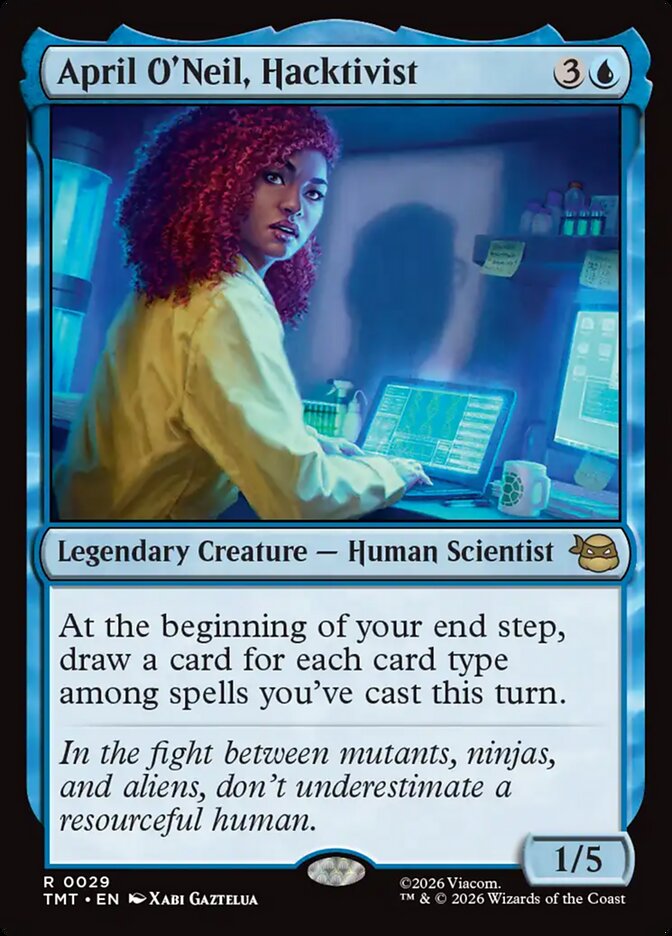 April O'Neil, Hacktivist 29/190 (Teenage Mutant Ninja Turtles)  - Foil