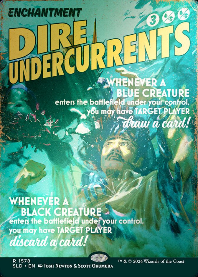 Dire Undercurrents 1578 (Secret Lair Drop Series)  - Borderless Rainbow Foil