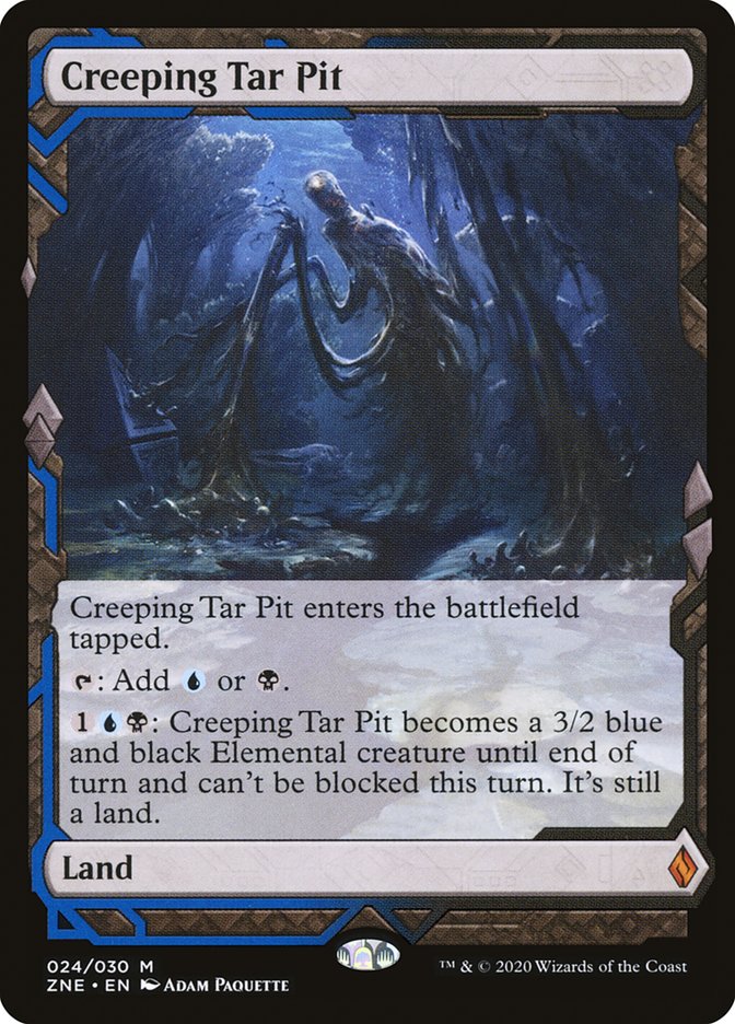 Creeping Tar Pit 24 (Zendikar Rising Expeditions)  - Foil