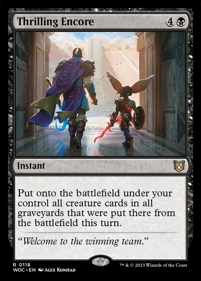 Thrilling Encore (Commander: Wilds of Eldraine) 