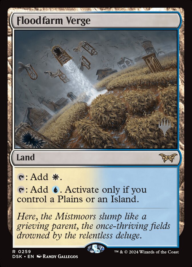 Floodfarm Verge 259 (Promo Pack: Duskmourn: House of Horror)  - Foil