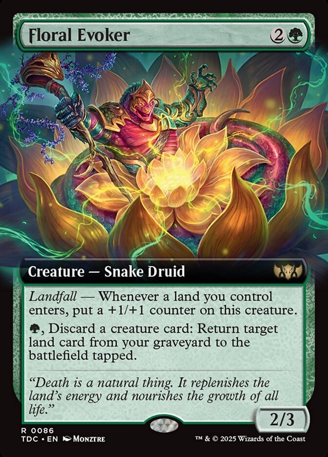 Floral Evoker (Commander: Tarkir: Dragonstorm) 