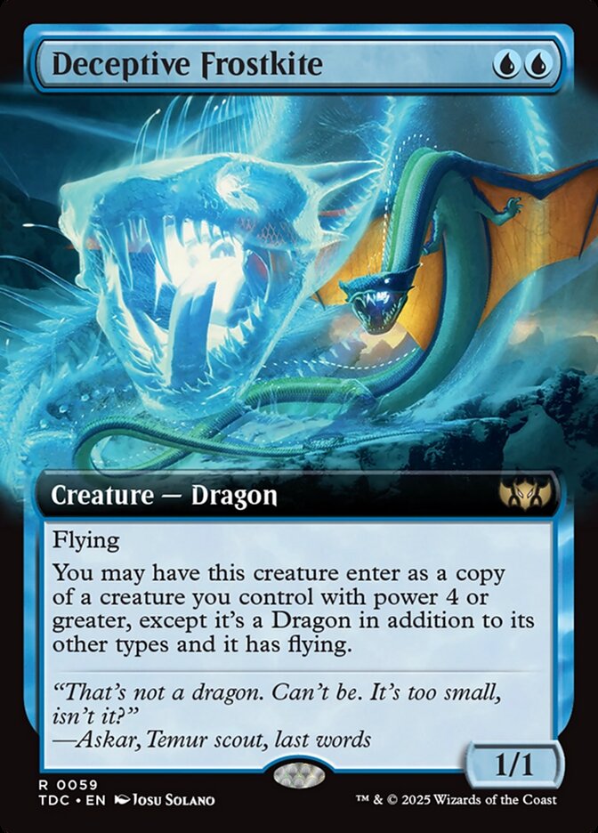 Deceptive Frostkite (Commander: Tarkir: Dragonstorm) 