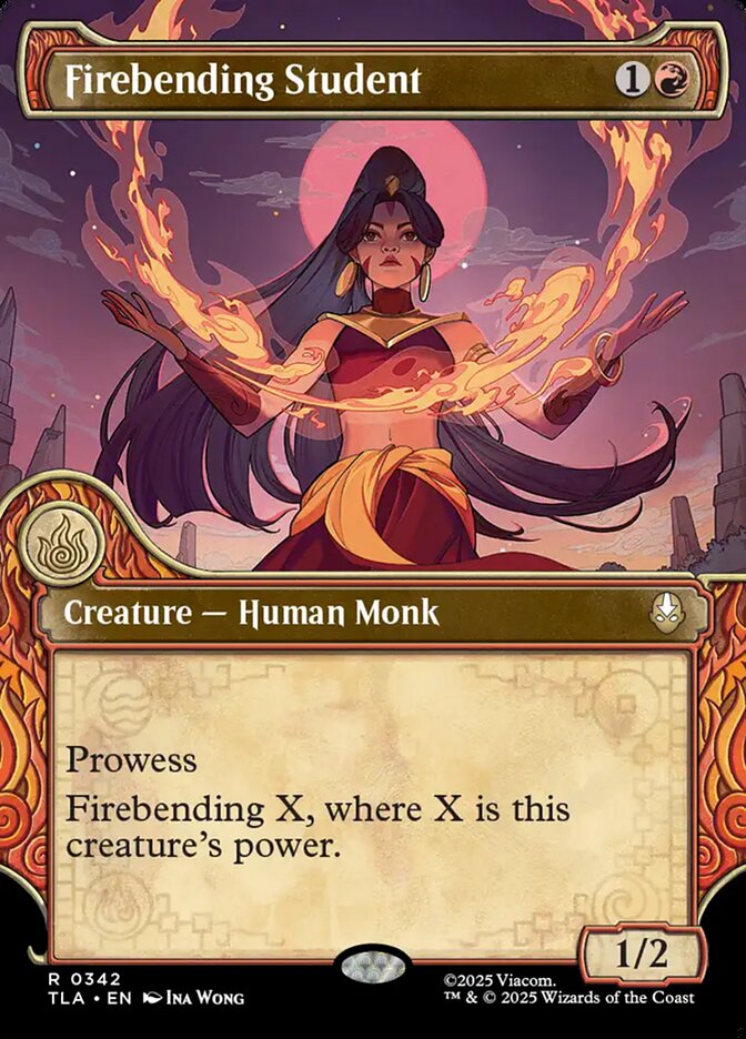 Firebending Student  342/286 (Avatar: The Last Airbender)  - Showcase Foil