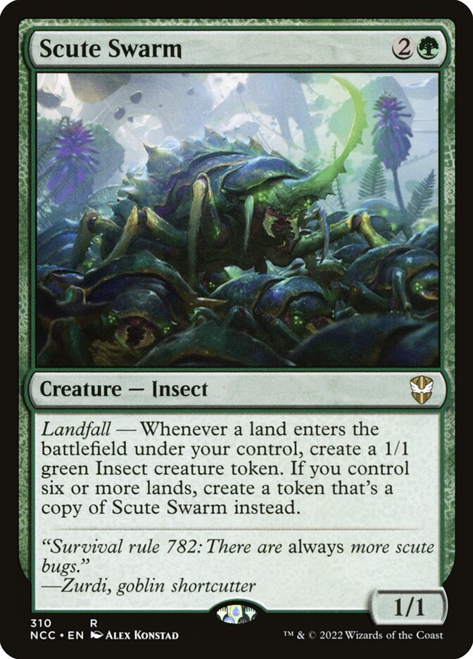 Scute Swarm 310/93 (Commander: Streets of New Capenna) 