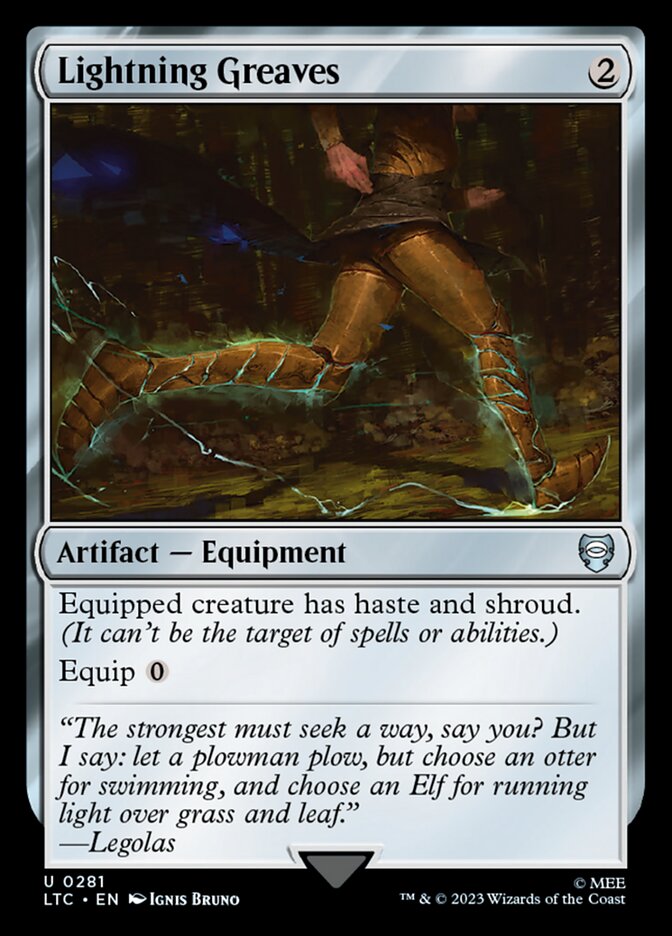 Lightning Greaves (Commander: The Lord of the Rings: Tales of Middle-earth) 