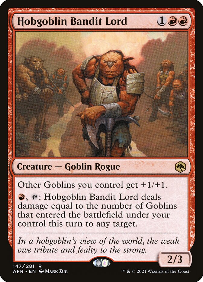 Hobgoblin Bandit Lord 147/281 (Adventures in the Forgotten Realms) 