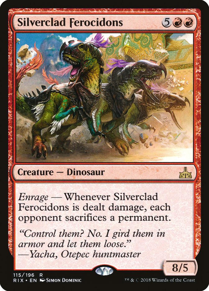 Silverclad Ferocidons (Rivals of Ixalan)  - undefined