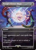 Porom's Silence Magic // Silence 7003/1 (Secret Lair Drop Series)  - Borderless Rainbow Foil