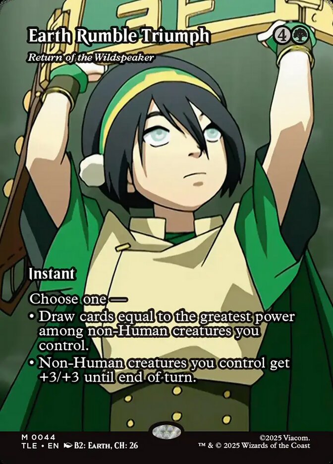 Earth Rumble Triumph - Return of the Wildspeaker 44 (Avatar: The Last Airbender: Eternal-Legal)  - Borderless Foil