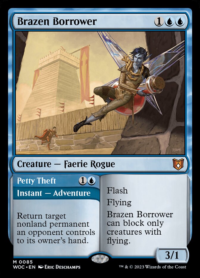 Brazen Borrower // Petty Theft (Commander: Wilds of Eldraine) 