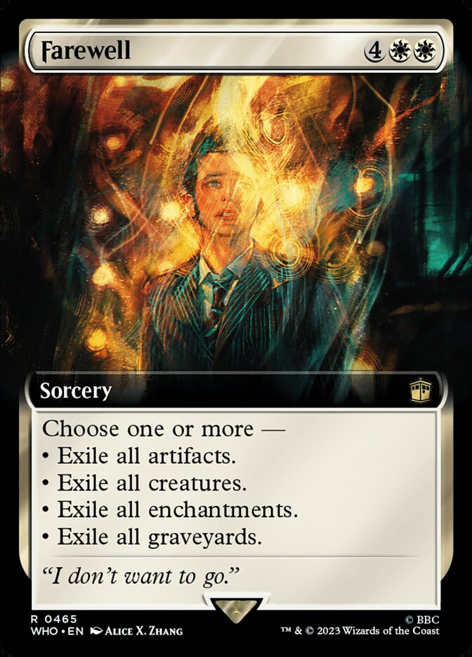 Farewell 465/331 (Universes Beyond: Doctor Who)  - Extended Art Foil
