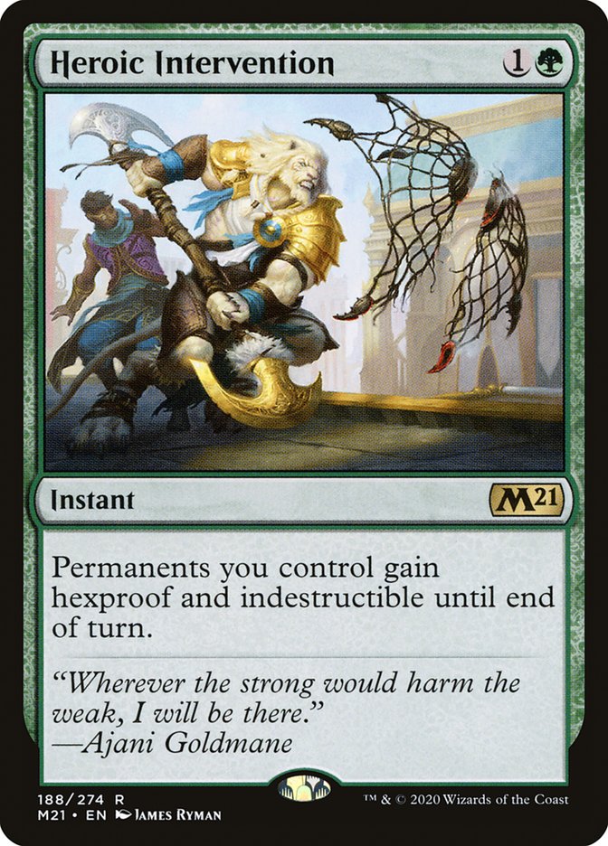 Heroic Intervention 188/274 (Core Set 2021)  - Foil