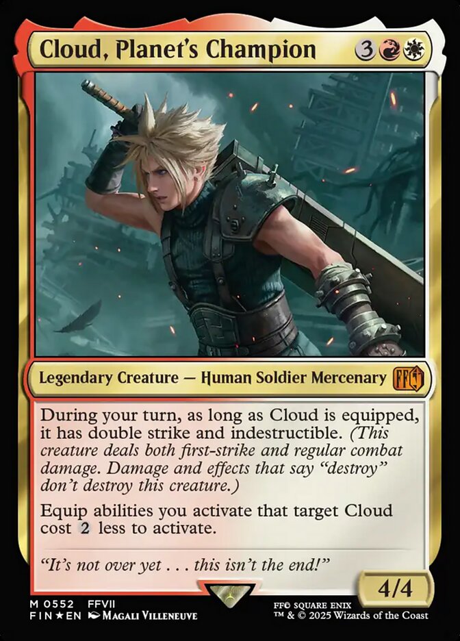 Cloud, Planet's Champion 552/309 (FINAL FANTASY)  - Foil