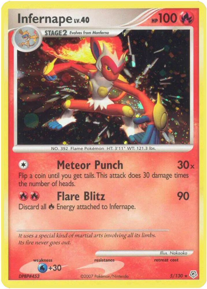Infernape 5/130 (Diamond and Pearl)  - Holofoil