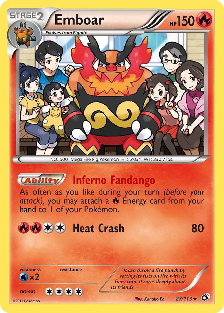Emboar 27/113 (Legendary Treasures)  - Holofoil