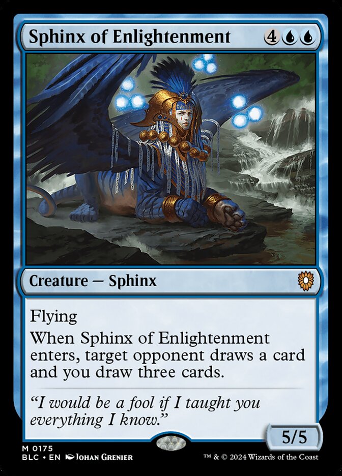 Sphinx of Enlightenment (Commander: Bloomburrow) 