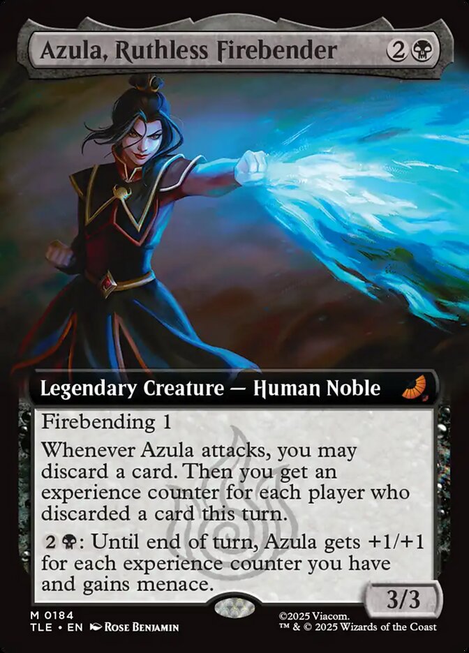 Azula, Ruthless Firebender 184/317 (Avatar: The Last Airbender: Eternal-Legal)  - Extended Art Foil