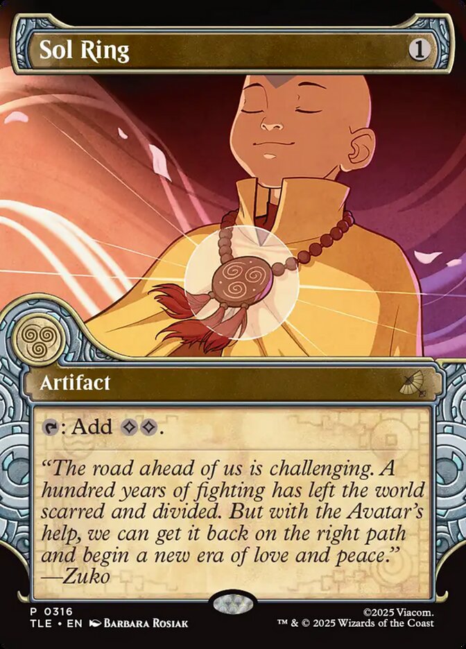 Sol Ring 316/0 (Avatar: The Last Airbender: Eternal-Legal)  - Showcase