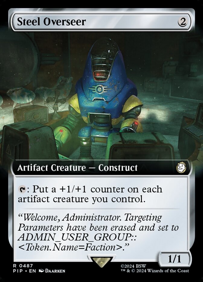 Steel Overseer 487/326 (Universes Beyond: Fallout)  - Extended Art Foil