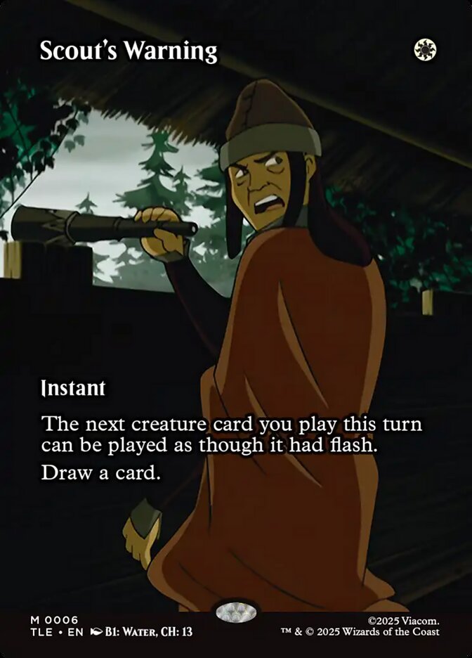 Scout's Warning 6 (Avatar: The Last Airbender: Eternal-Legal)  - Borderless Foil
