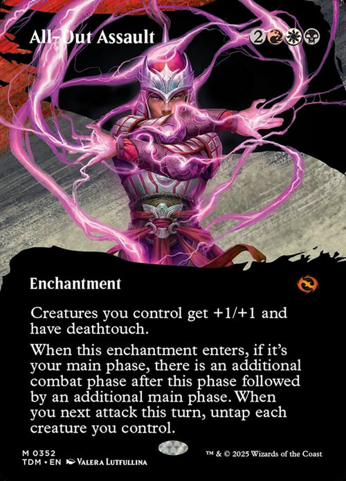All-Out Assault 352 (Tarkir: Dragonstorm)  - Borderless