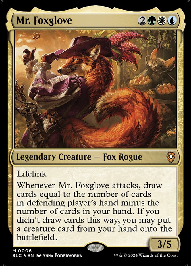 Mr. Foxglove (Commander: Bloomburrow)  - undefined