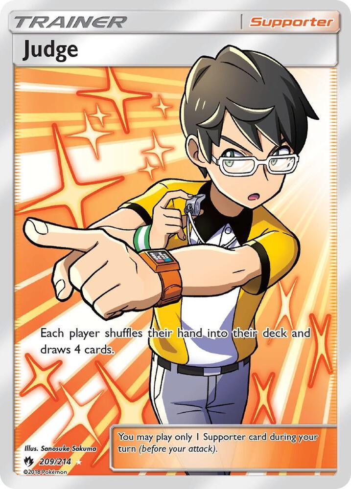 Judge Full Art 209/214 (SM - Lost Thunder)  - Holofoil