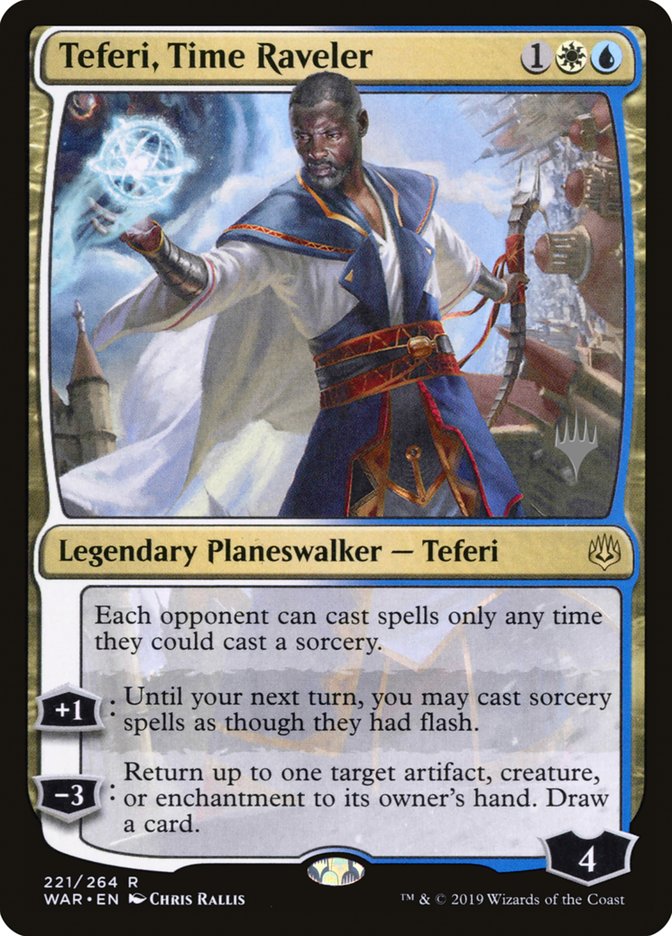 Teferi, Time Raveler 221p/176 (Promo Pack: Throne of Eldraine) 