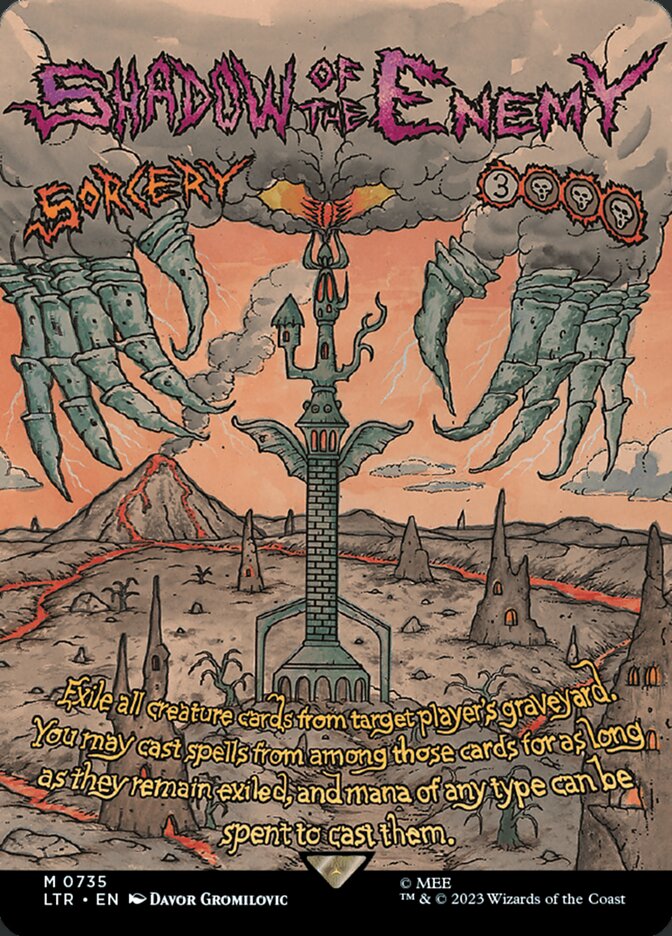 Shadow of the Enemy 735 (Universes Beyond: The Lord of the Rings: Tales of Middle-earth)  - Borderless Poster Foil