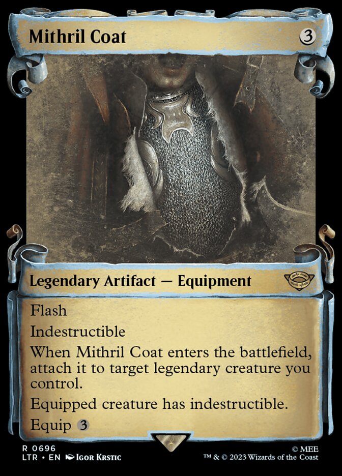 Mithril Coat 696/281 (Universes Beyond: The Lord of the Rings: Tales of Middle-earth)  - Showcase Scroll