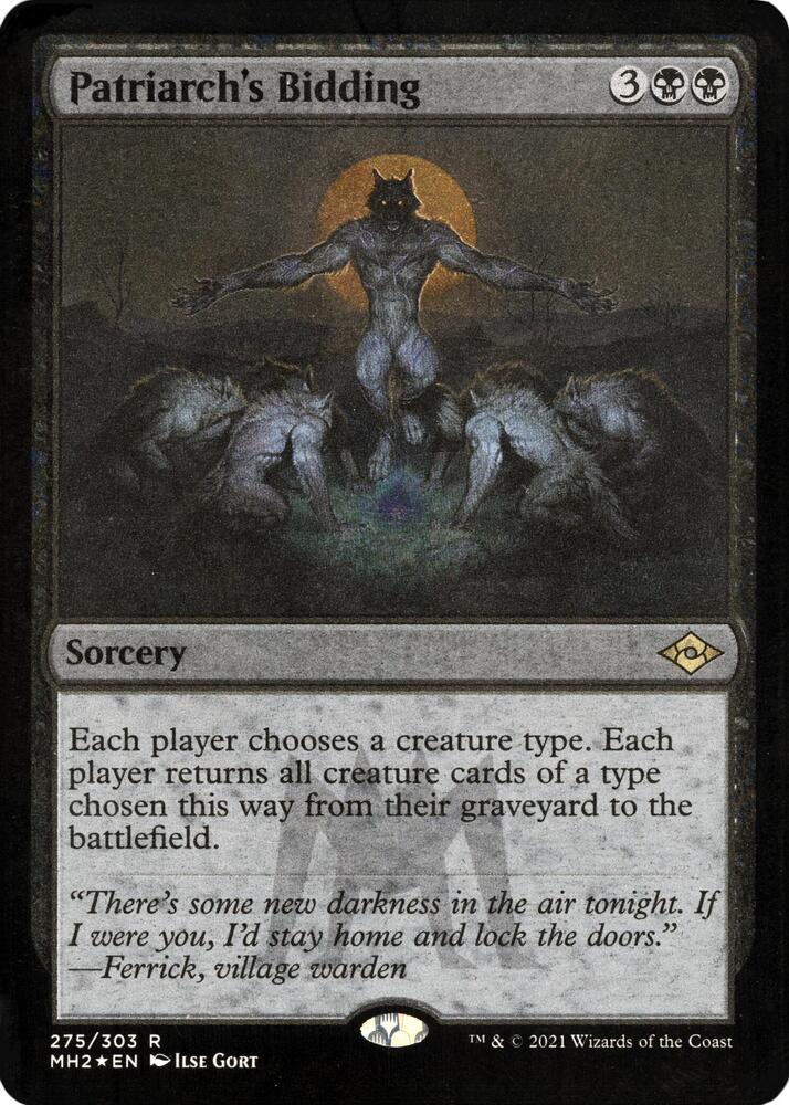 Patriarchs Bidding Foil Etched 275 (Modern Horizons 2)  - Foil