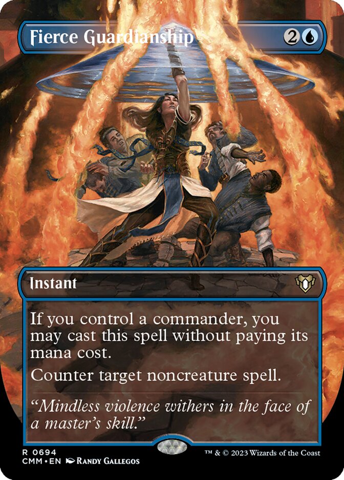 Fierce Guardianship 694/451 (Commander Masters)  - Borderless