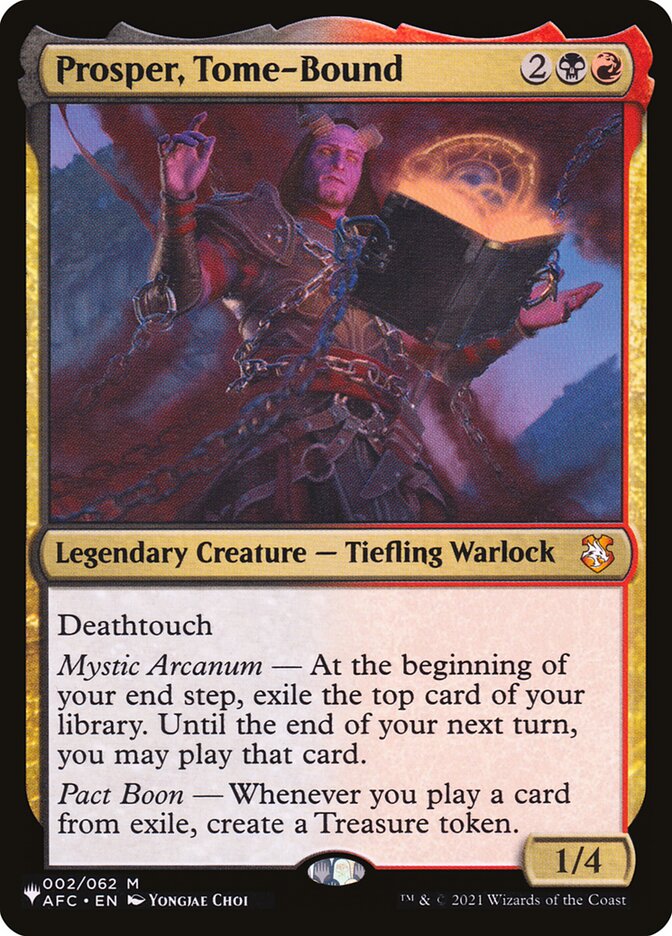 Prosper, Tome-Bound AFC-2/5075 (The List Reprints) 