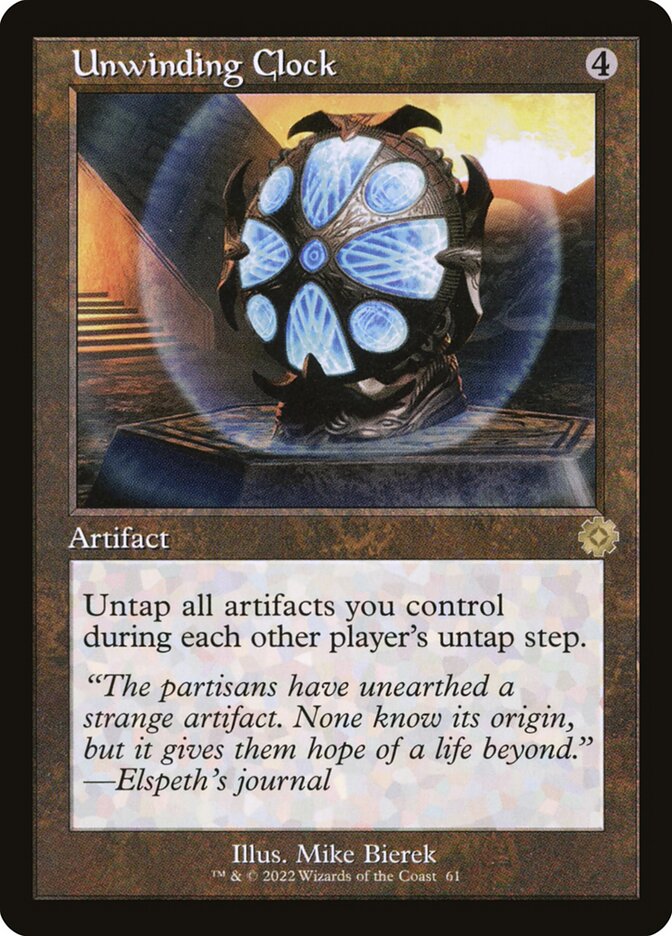 Unwinding Clock 61 (The Brothers' War: Retro Frame Artifacts) 