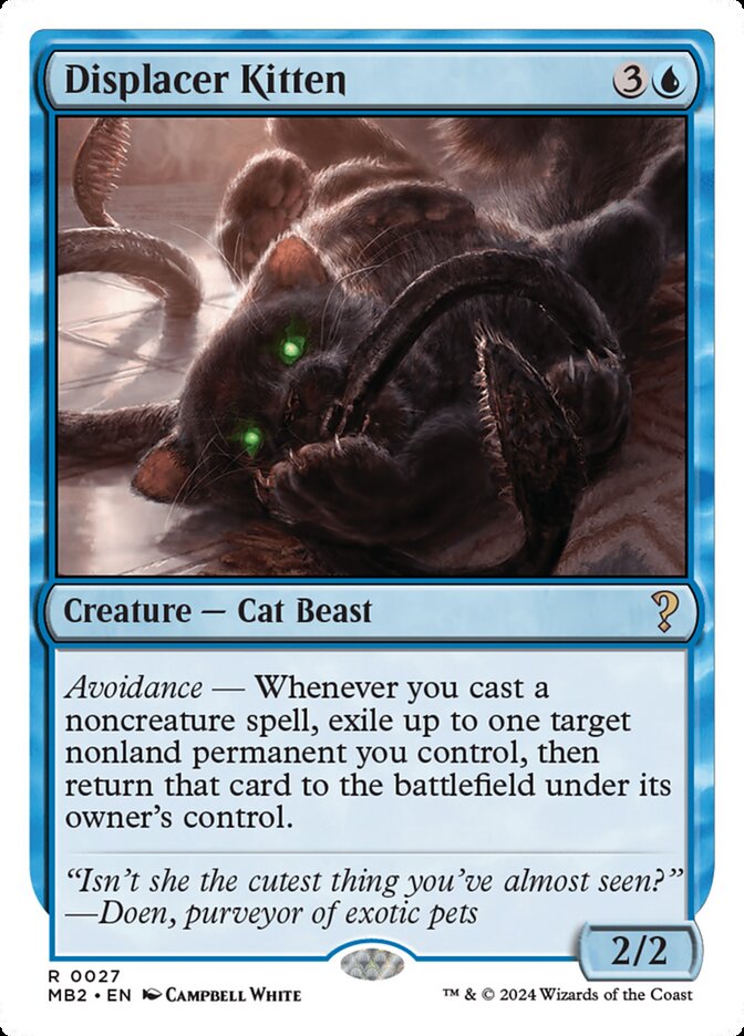 Displacer Kitten White Border 27 (Mystery Booster 2) 