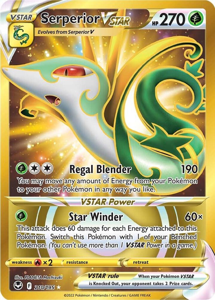 Serperior VSTAR Secret 210 (SWSH12: Silver Tempest)  - Holofoil