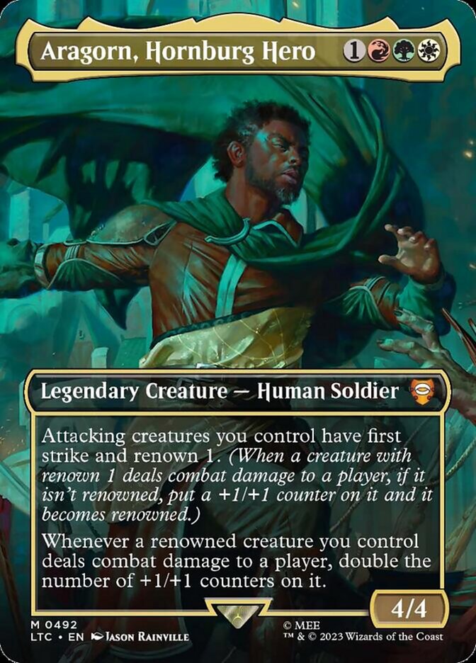 Aragorn, Hornburg Hero 492/84 (Commander: The Lord of the Rings: Tales of Middle-earth)  - Borderless