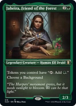 Jaheira Friend of the Forest Foil Etched (Commander Legends: Battle for Baldur's Gate)  - undefined