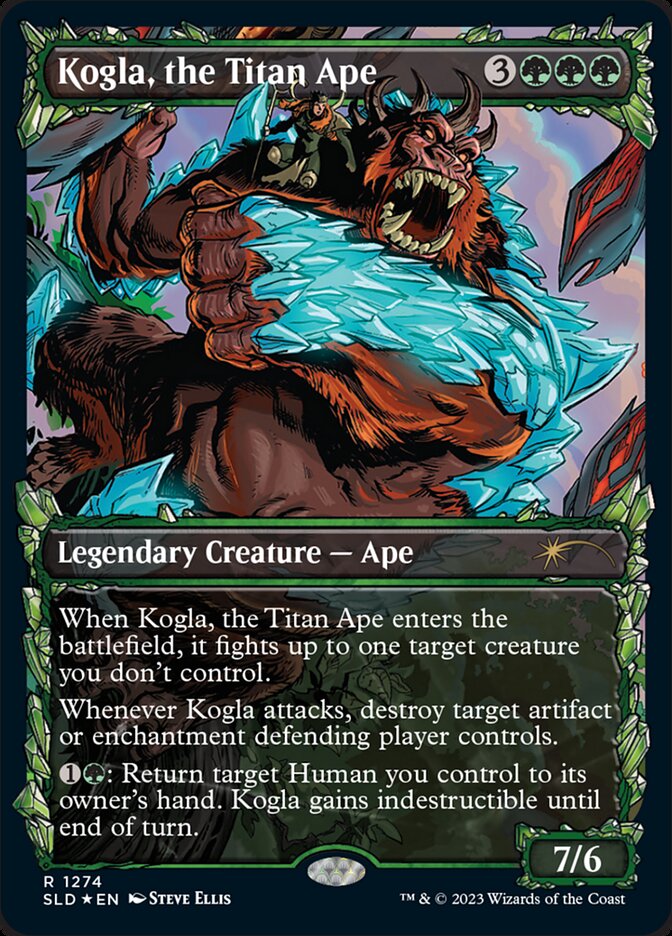 Kogla, the Titan Ape 1274/1 (Secret Lair Drop Series)  - Showcase Halo Foil