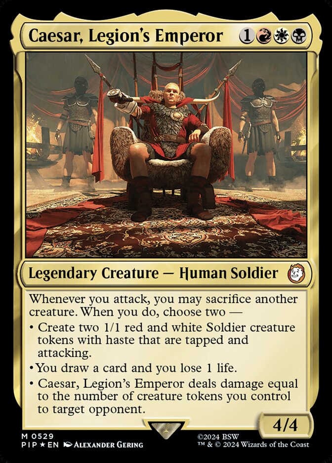 Caesar, Legion's Emperor 529/326 (Universes Beyond: Fallout)  - Surge Foil