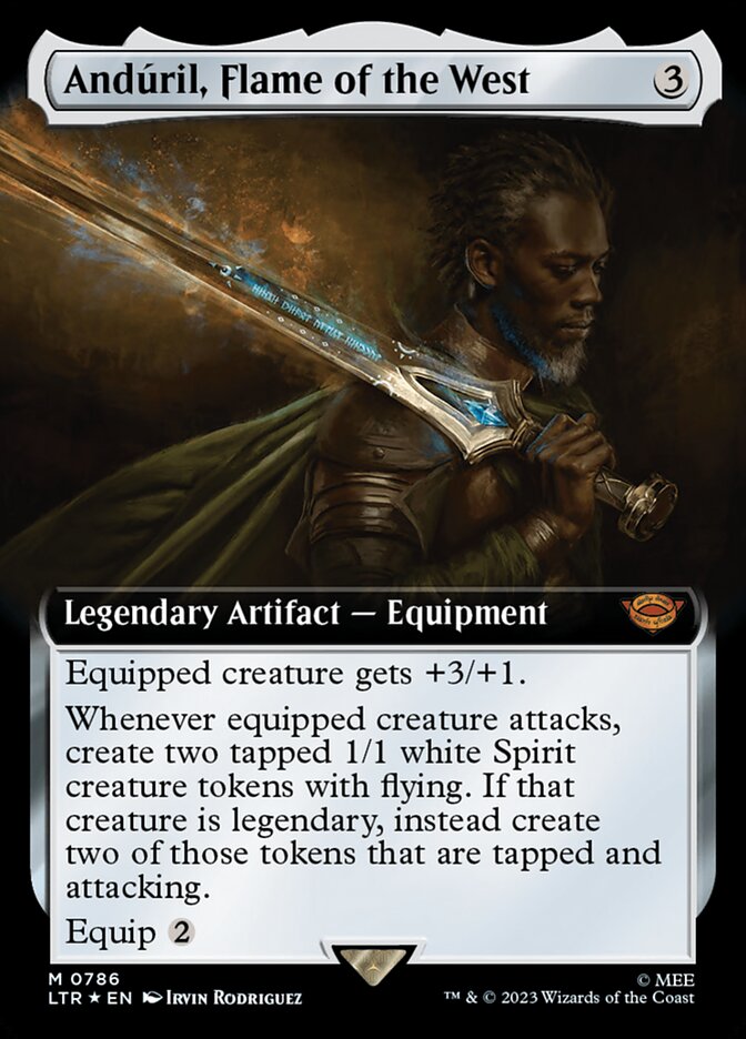 Anduril Flame of the West Extended Art Surge Foil 786 (Universes Beyond: The Lord of the Rings: Tales of Middle-earth)  - Foil