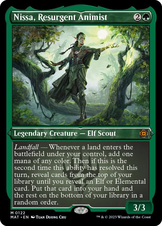 Nissa, Resurgent Animist 122 (March of the Machine: The Aftermath)  - Etched Foil
