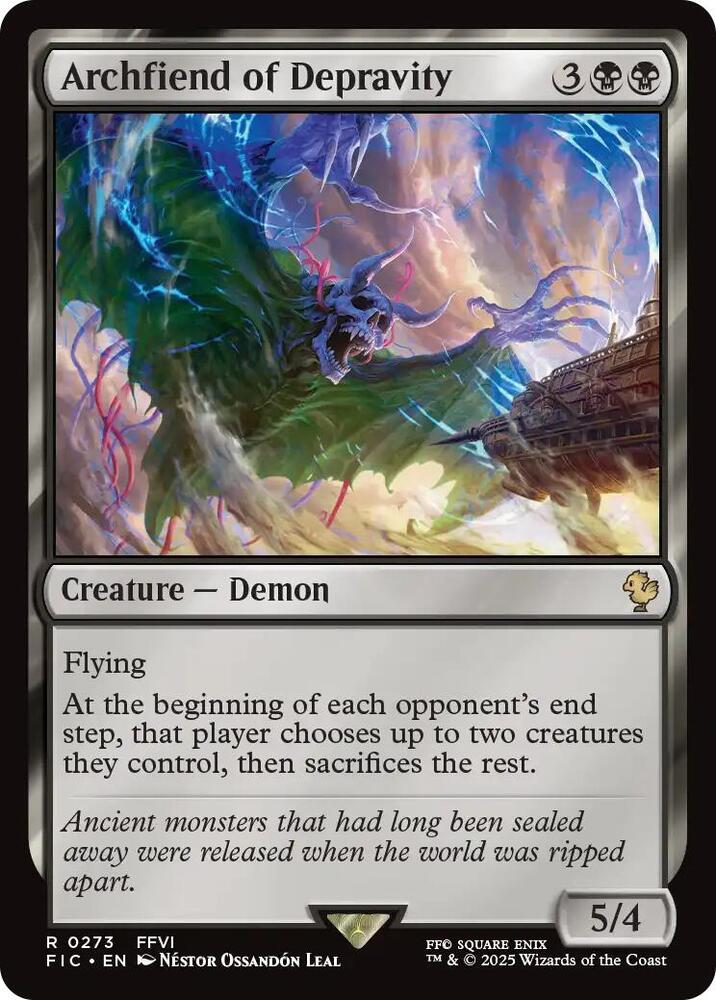 Archfiend of Depravity Surge Foil (Commander: FINAL FANTASY)  - undefined