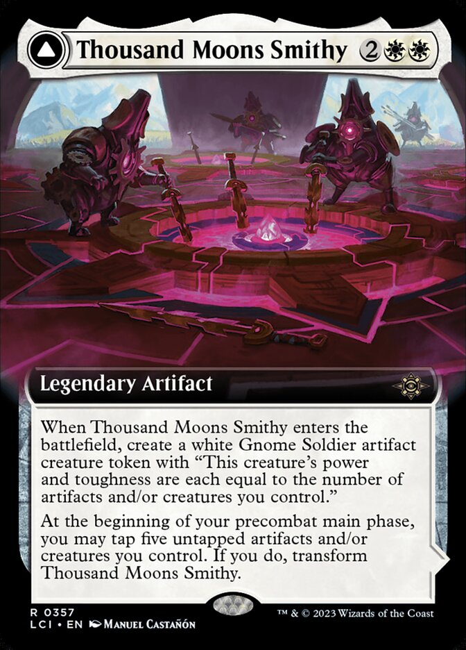 Thousand Moons Smithy // Barracks of the Thousand 357/291 (The Lost Caverns of Ixalan)  - Extended Art Foil