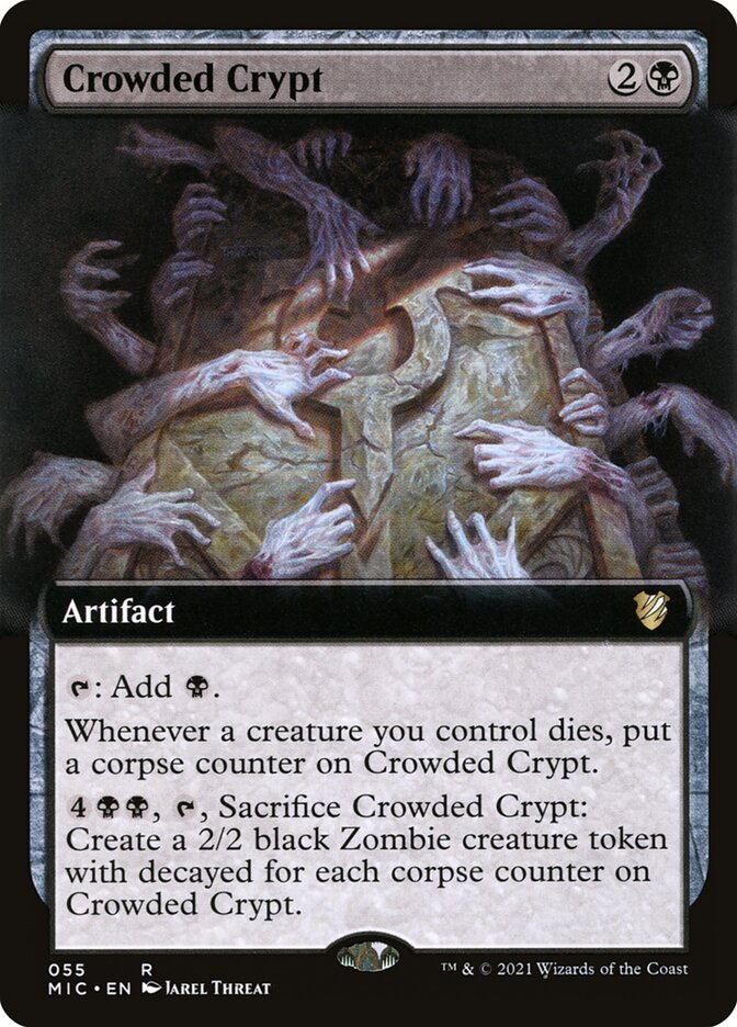 Crowded Crypt 55/38 (Commander: Innistrad: Midnight Hunt) 