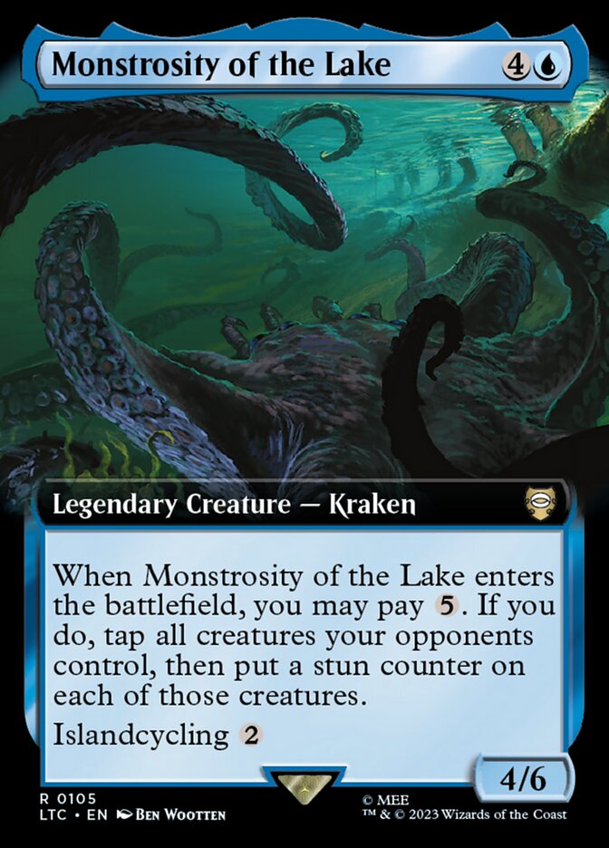 Monstrosity of the Lake 105 (Commander: The Lord of the Rings: Tales of Middle-earth)  - Extended Art