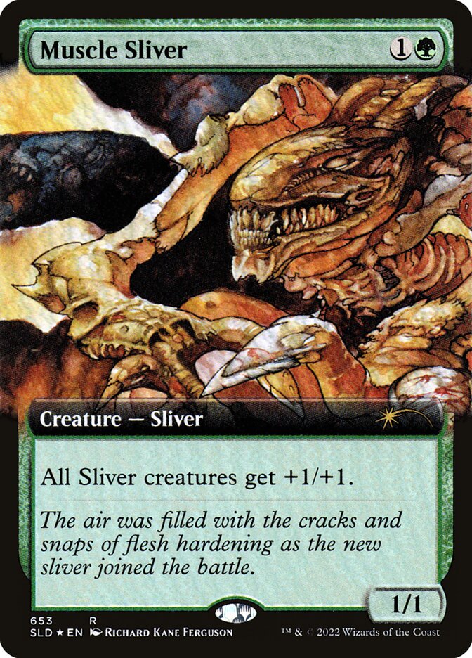 Muscle Sliver 653/1 (Secret Lair Drop Series)  - Extended Art Foil