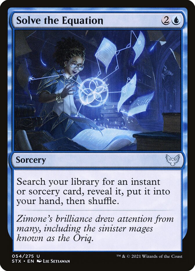 Solve the Equation 54 (Strixhaven: School of Mages)  - Foil